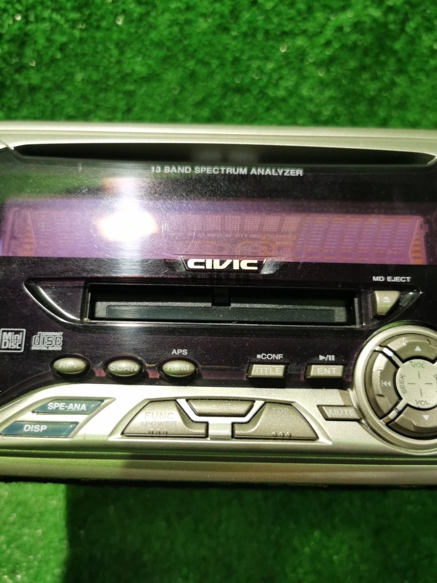 ホンダ 純正オプション Gathers CIVIC MODEL シビック PH-4039C-A CD MD 2din スペアナ グライコ ...