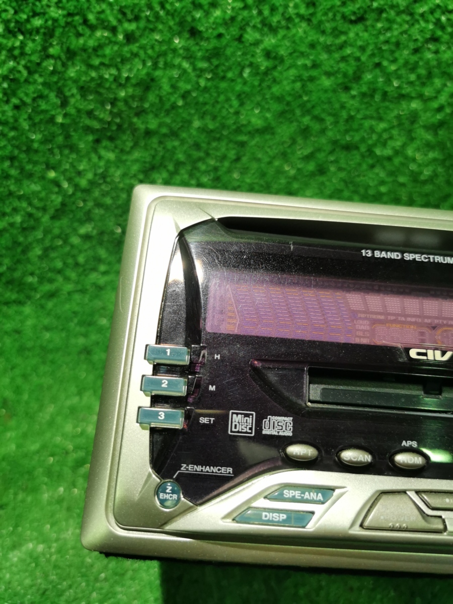 ホンダ 純正オプション Gathers CIVIC MODEL シビック PH-4039C-A CD MD 2din スペアナ グライコ ...