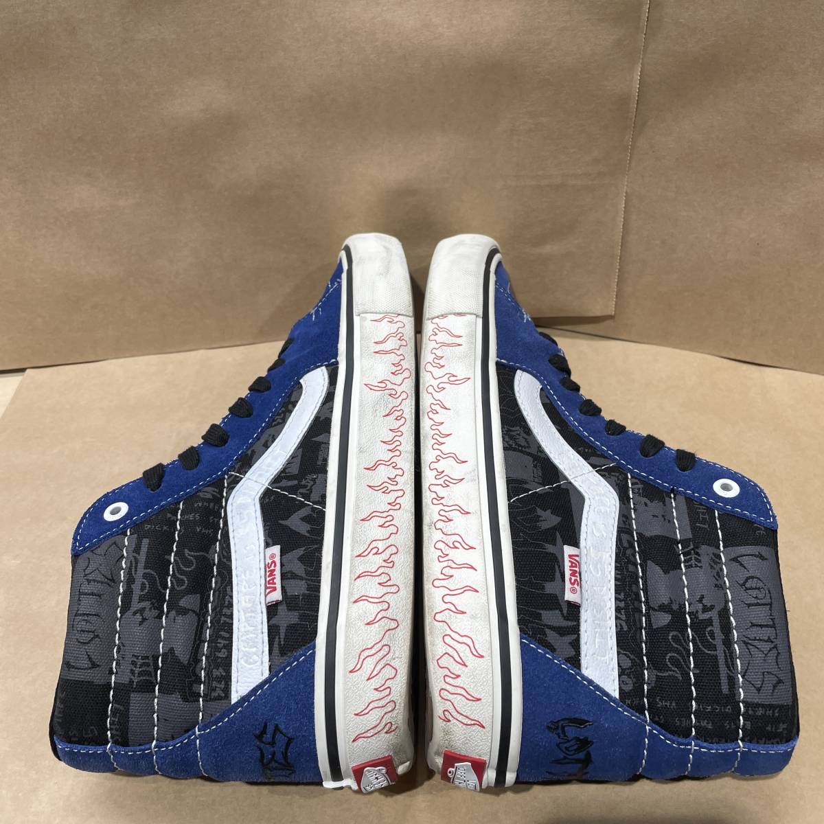 US9 27cm VANS SK8-HI PRO LTD VN0A4VCF2F2 BLUE/WHITE ヴァンズ 