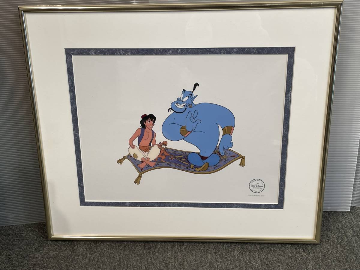 ディズニーセル画 アラジン　2500枚限定 Disney Aladdin ディズニー アラジン セル画 ビンテージ 2500枚 限定