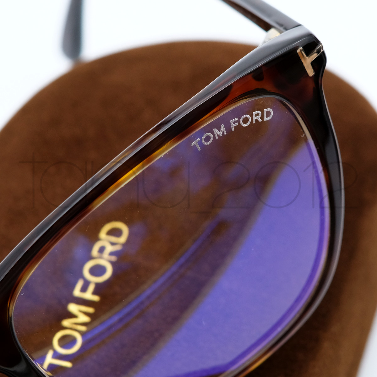 ☆新品本物！TOMFORD TF5672-B 052 ダークハバナ(べっ甲柄) ブルー 