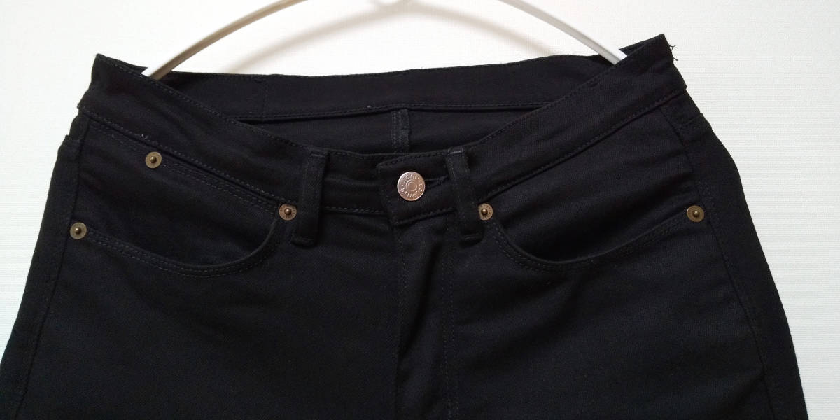 美品☆Acne Studios/アクネストゥディオズ ブラック スリム テーパード 