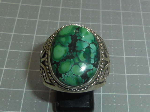 シルバー925 silver スター×ココペリデザインリング⁄ヘビー⁄19号