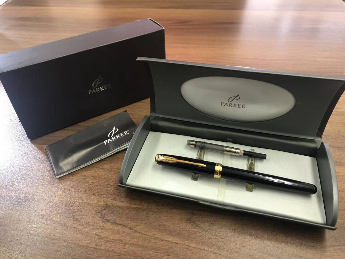未使用品 ★ パーカー ソネット 万年筆 / PARKER SONNET FRANCE I.L / ペン先 18K-750 / 18金 K18 自宅保管品