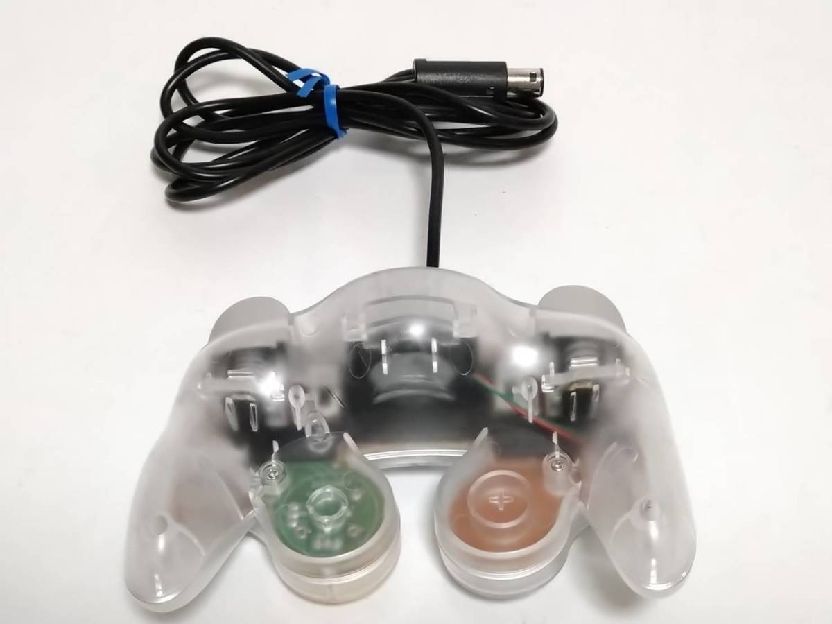 【任天堂】ゲームキューブ コントローラー スケルトン クリア 透明 希少品 任天堂】ゲームキューブ コントローラー スケルトン クリア 透明 希少