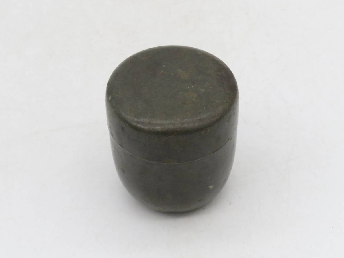 茶入 錫 小振 棗 古錫 茶壷 茶筒 唐物 錫製 無銘 煎茶