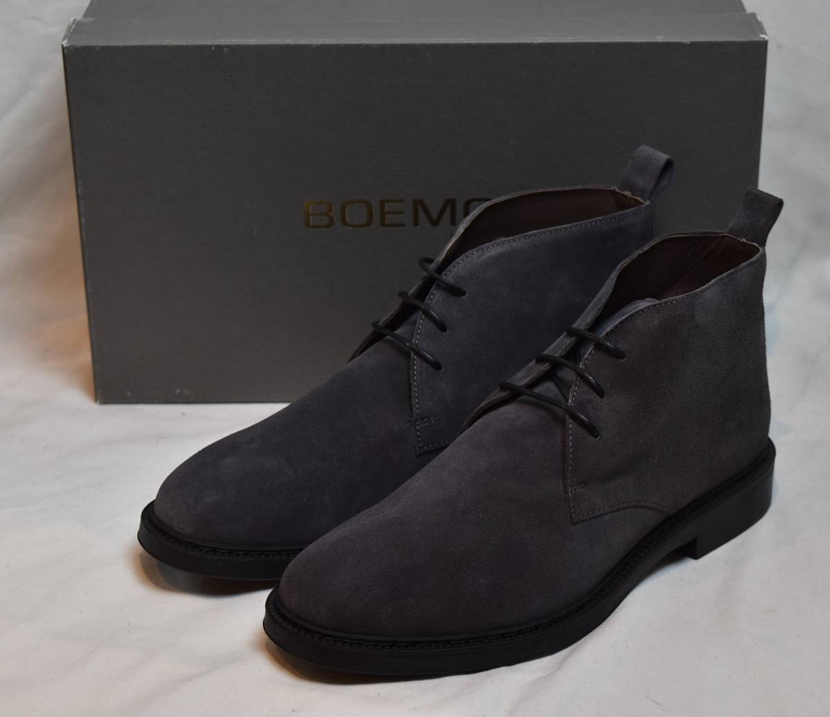 定番人気，低価 BOEMOS ボエモス チャッカーブーツ スエードアンスラジット ラバーソール I20-4794 43 27.5-28cm相当 品 イタリア製(27.5cm)｜売買されたオークション情報、yahooの商品情報をアーカイブ公開 - オーク 27.5cm