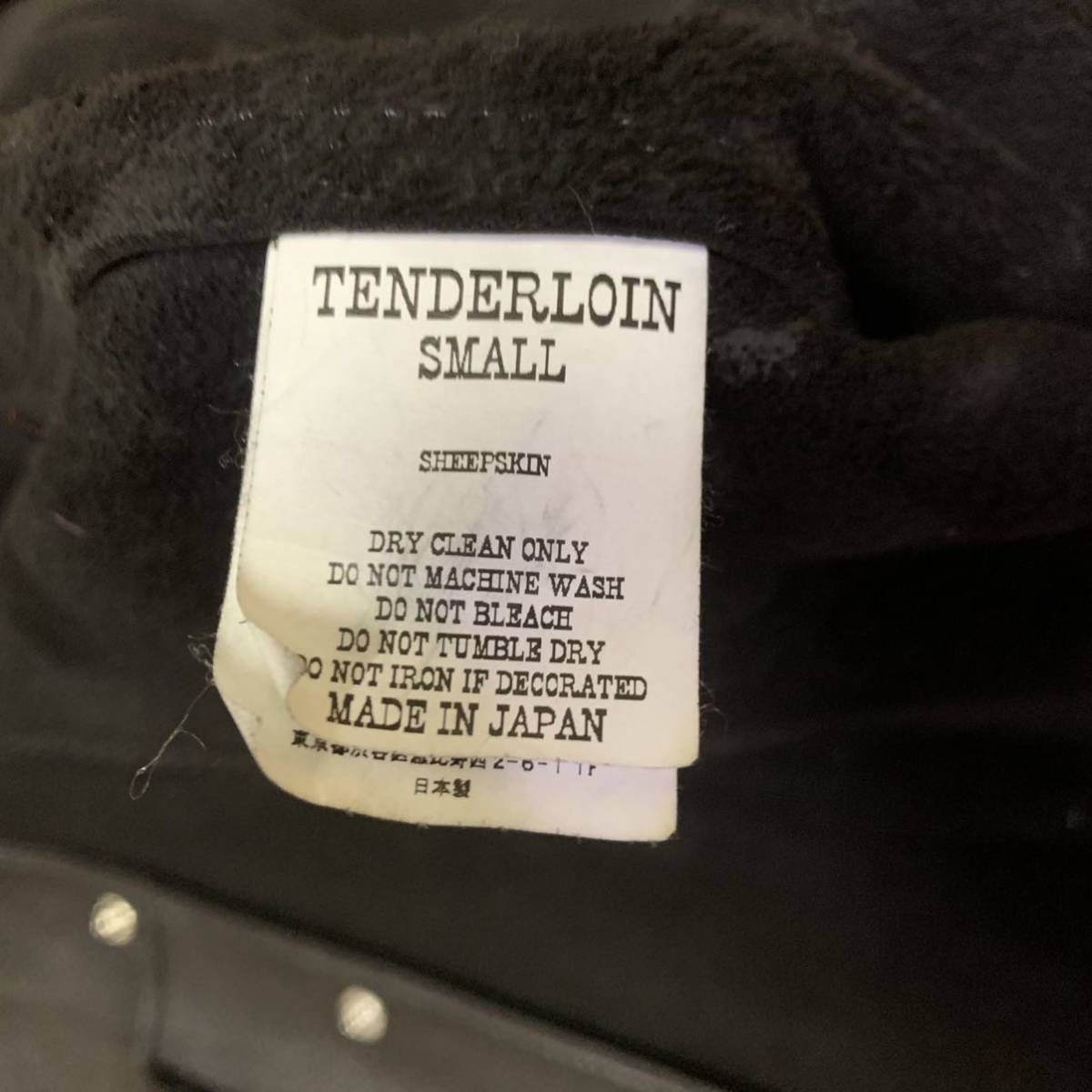 名作 tenderloin テンダーロイン T-OGL 3RD JKT レザーS(ジャケット