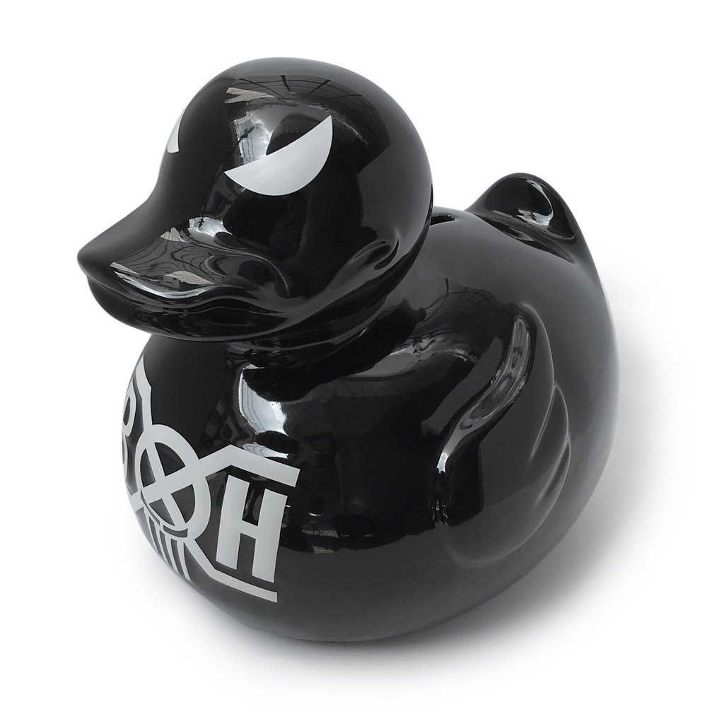 品質保証，新作 BxH BIG AHIRU-KUN BANK*バウンティーハンター アヒルくん 陶器製 貯金箱 BOUNTY HUNTER フィギュア KAWS