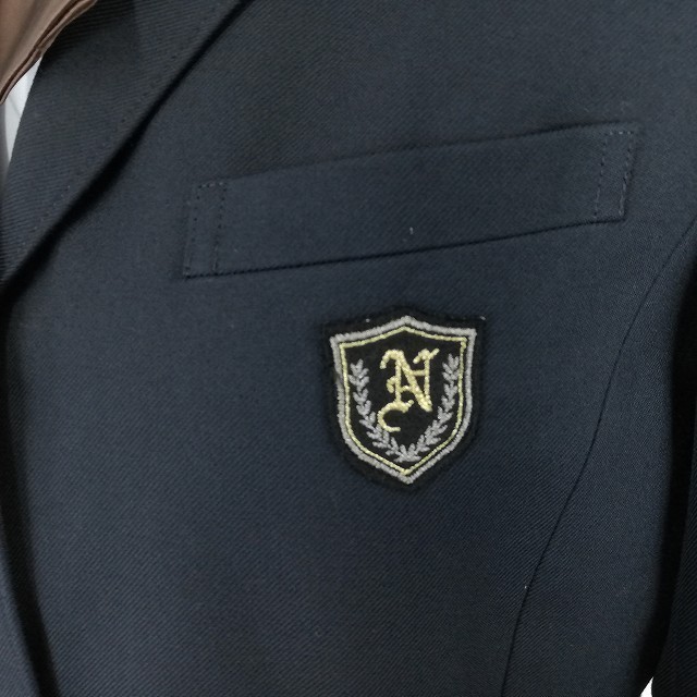女子高生 制服コスプレ 紺色ブレザー グレー 緑チェック柄スカート 白色長袖ブラウス 茶色サテンリボン 大阪西寝屋川高校 学生服 売買されたオークション情報 Yahooの商品情報をアーカイブ公開 オークファン Aucfan Com