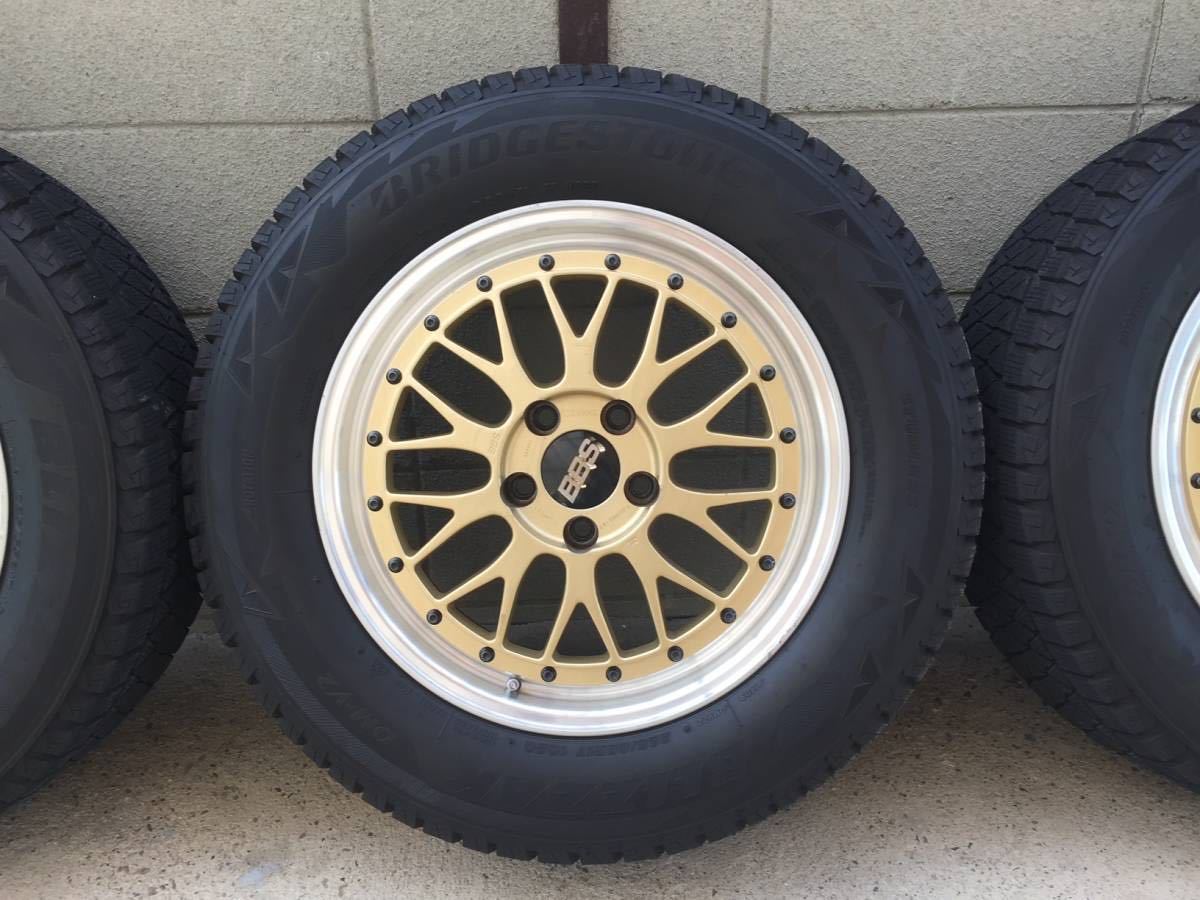 ブリヂストンブリザックDM-V2 225/65R17 2015年製 & BBS LM ゴールド 