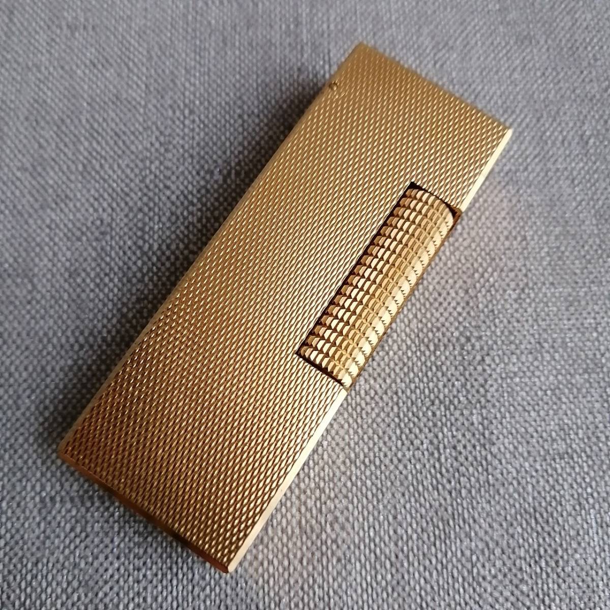 ◇Dupont デュポン ライター ゴールドカラー◇ 禁煙グッズ/金色