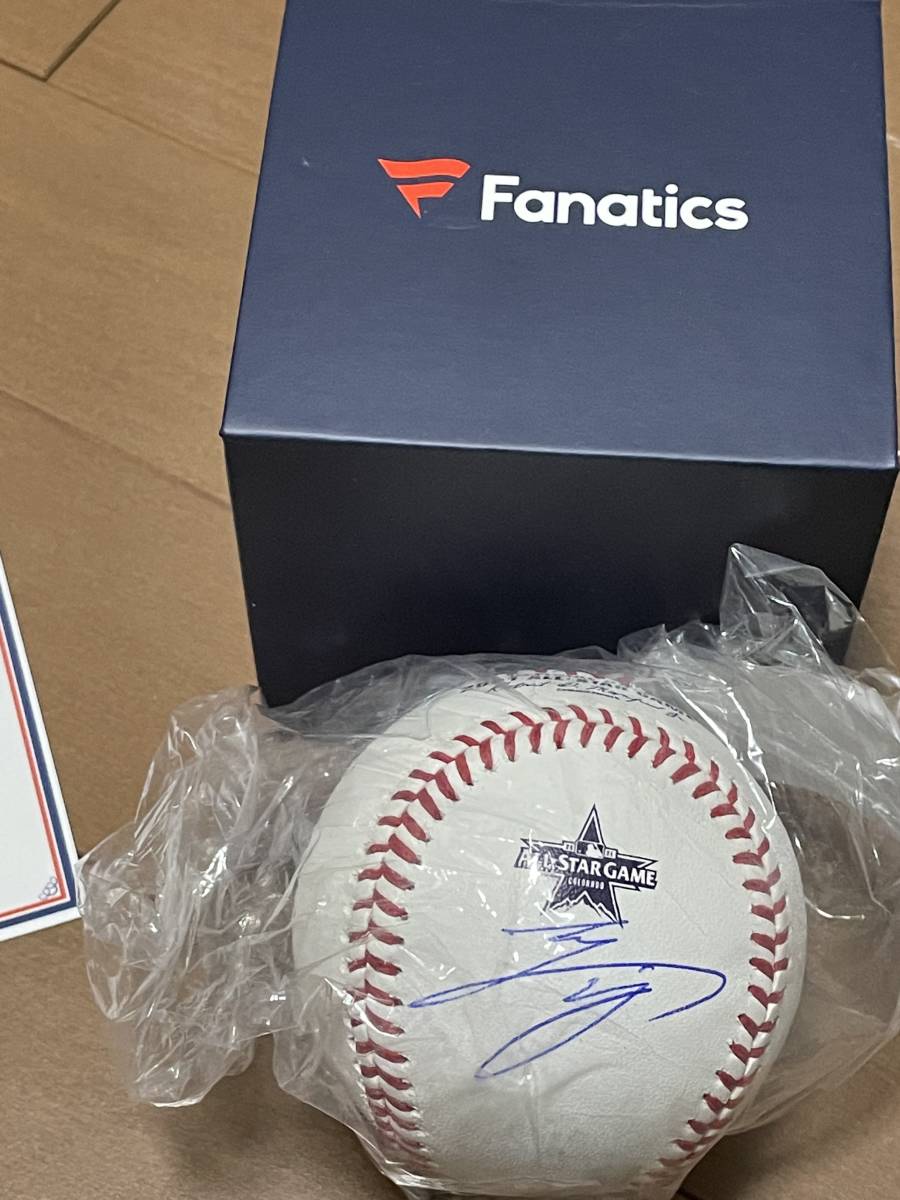 【新品，大人気】 ロサンゼルス エンゼルス 大谷翔平選手 直筆サインボール 2021年 MLBオールスターロゴ入り公認球 FANATICS社 及びMLB機構証明あり(メジャーリーグ)｜売買されたオークション情報、yahooの商品情 メジャーリーグ