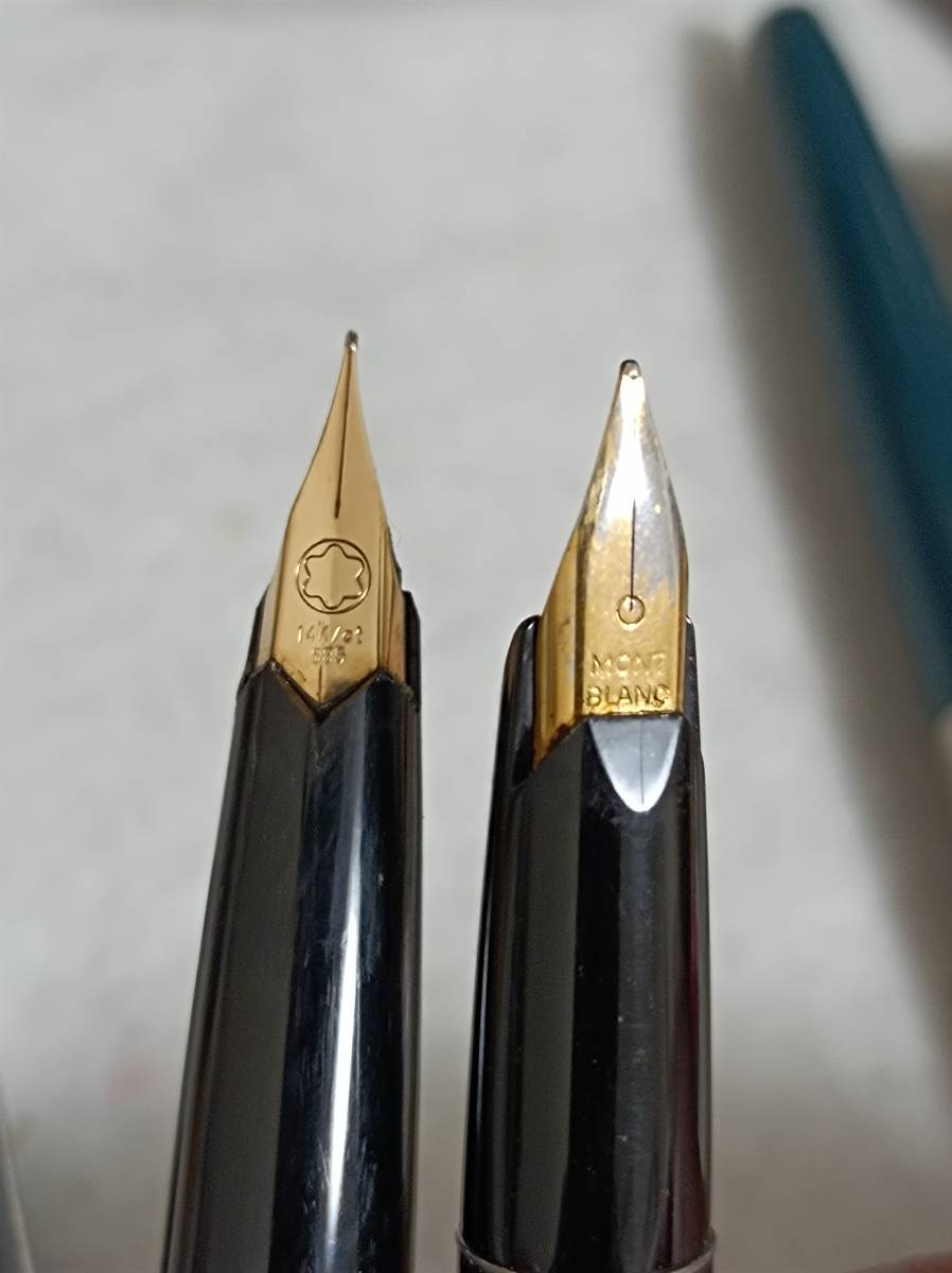 万年筆 モンブラン 文房具 14K MontBlanc ペン先14K⁄585×2点 ケース