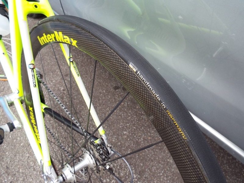 現状品 ロードバイク TVT92 カーボンフレーム カスタム品 パーツ取り