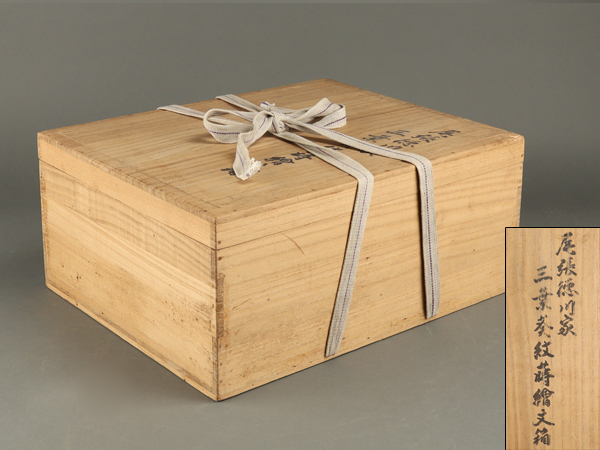 流】時代漆器 三葉葵紋蒔絵文庫箱 共箱 TB397 - Yahoo!オークション の