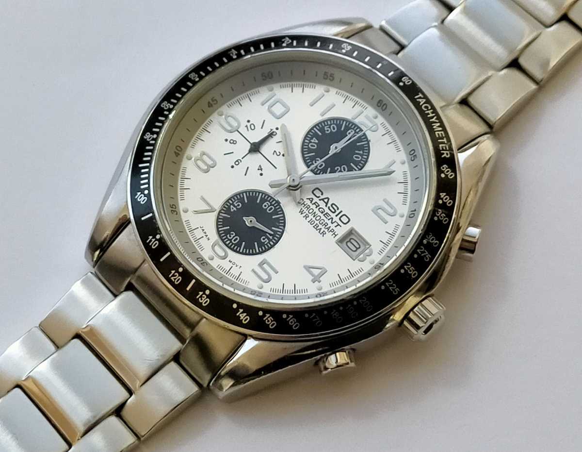 CASIO ARGENT Chronograph ARG-500 カシオ エージェント クロノグラフ 