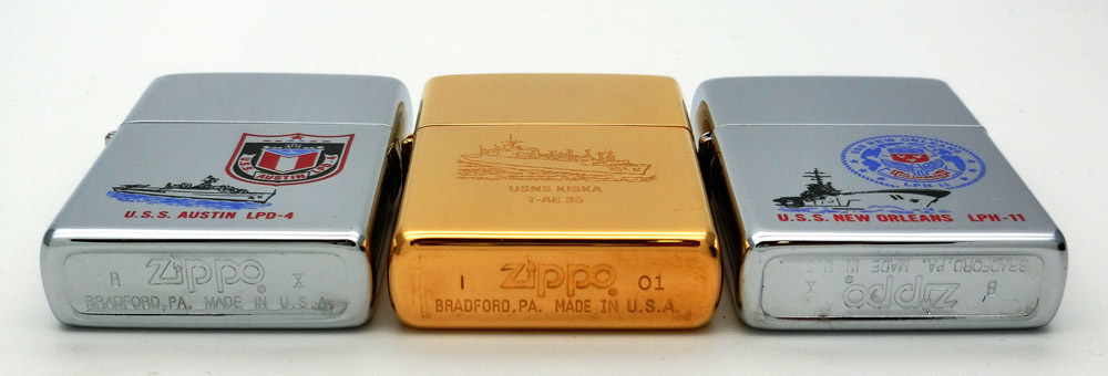 NAVY ZIPPO ビンテージ アメリカ海軍揚陸艦 LPD-4，LPH-11， 給兵艦 AE