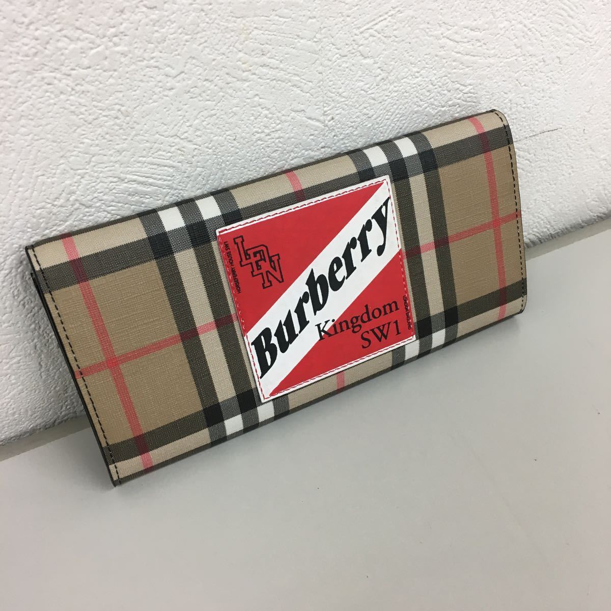 未使用品 バーバリー Burberry 長財布 ノバチェック メンズ レディース 