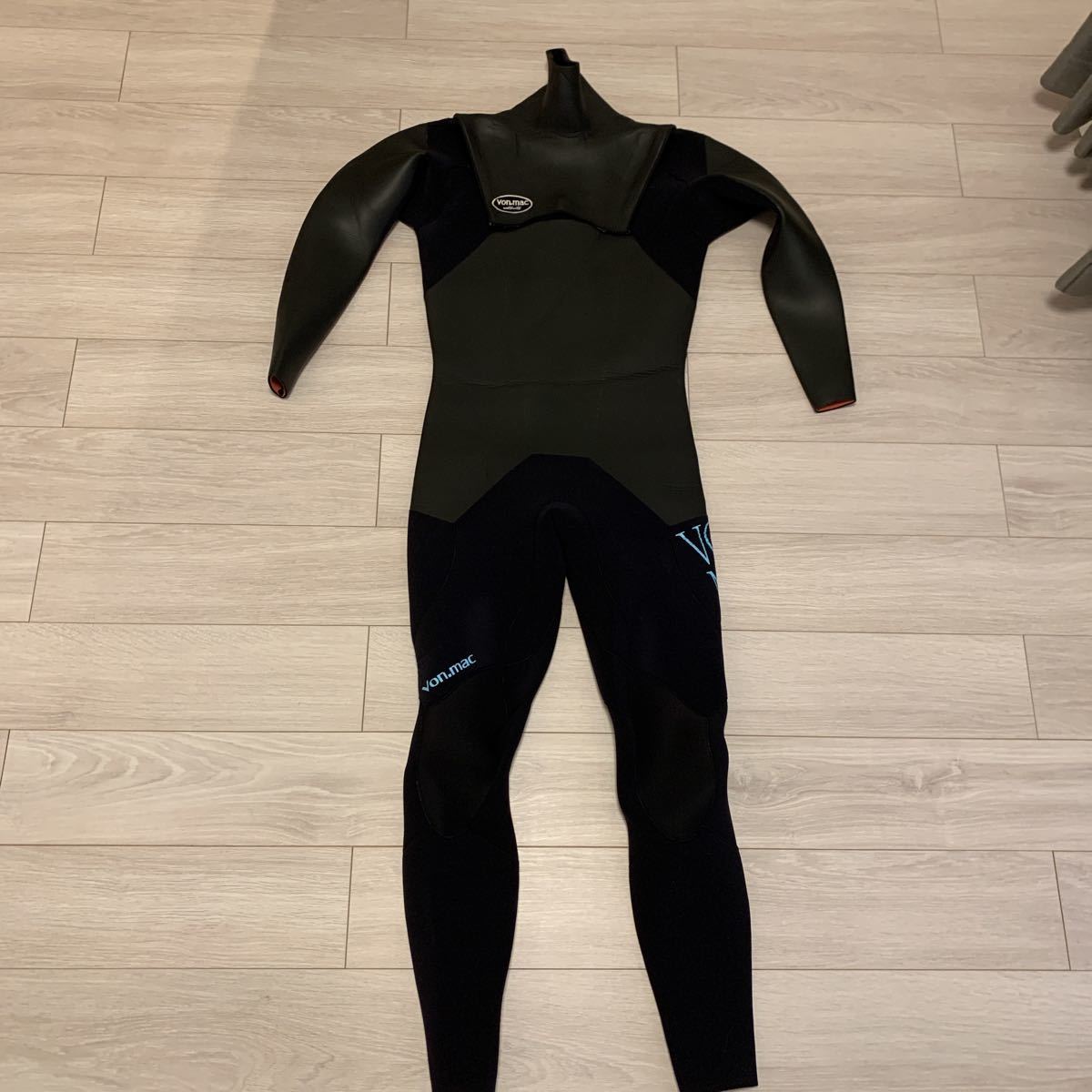 ウェットスーツ セミドライ 5mm×3mm 浸水無し ML〜Lセミドライオーダー