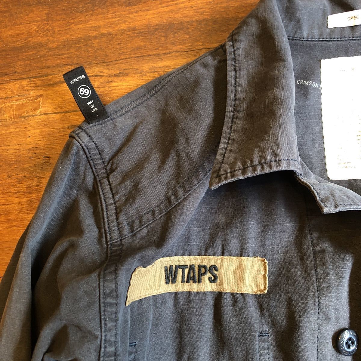 wtaps buds ls サイズ③(L) ダブルタップス SHIRT ミリタリーシャツ 