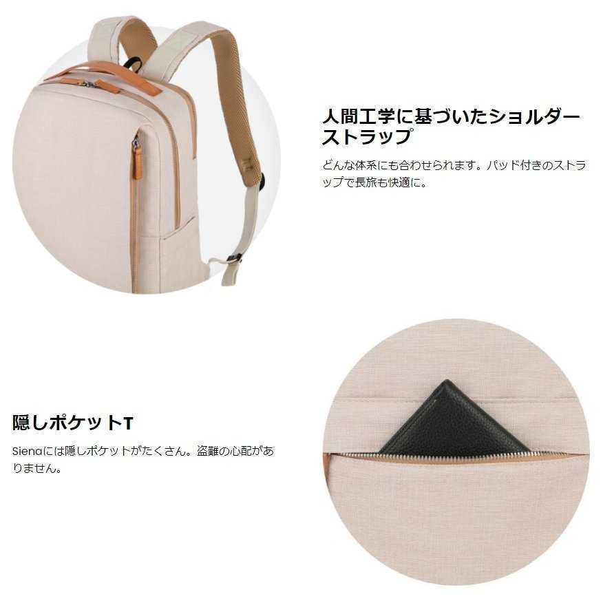 新品・未使用・未開封】Nordace Siena 軽量デイリーバックパック 