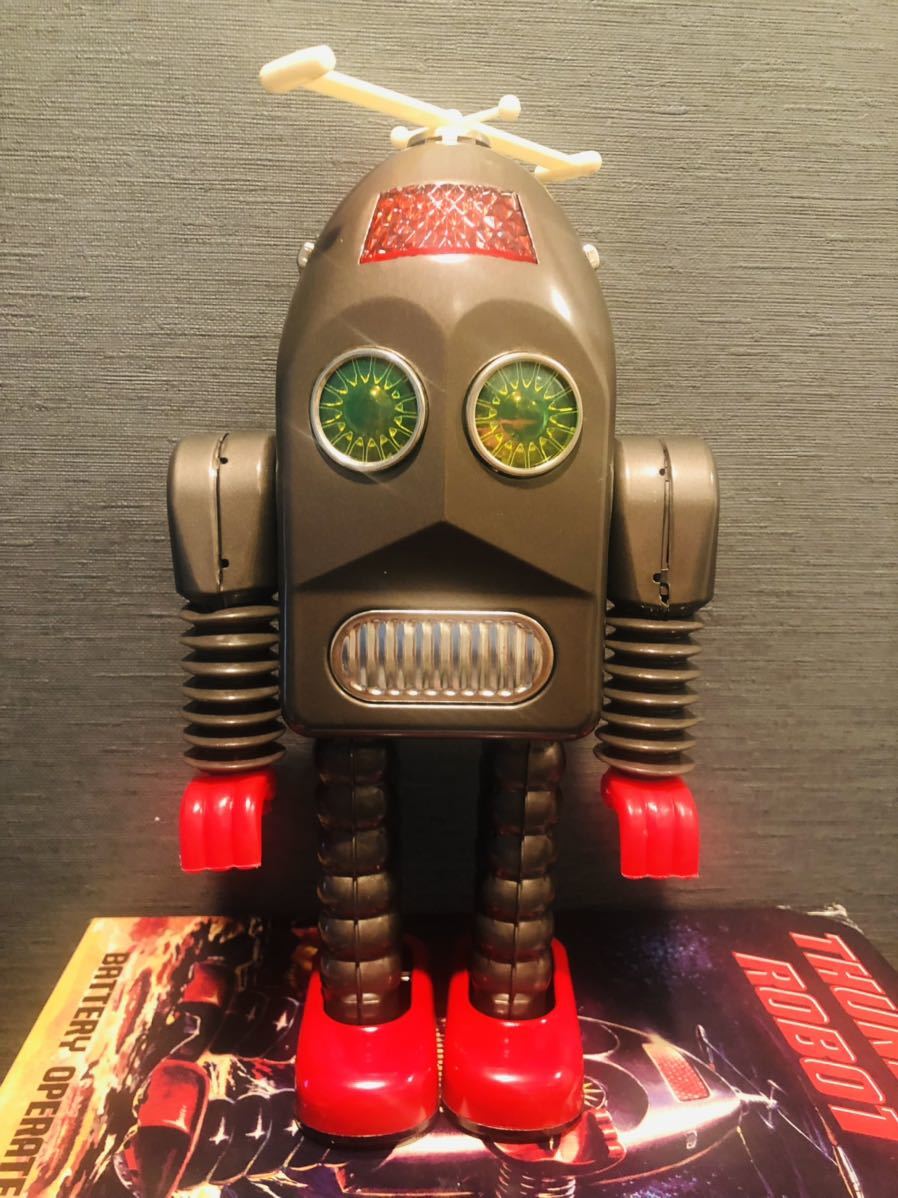 昭和ブリキロボット ブリキ ロボット 昭和レトロ 緑 タイヤ 昭和レトロ