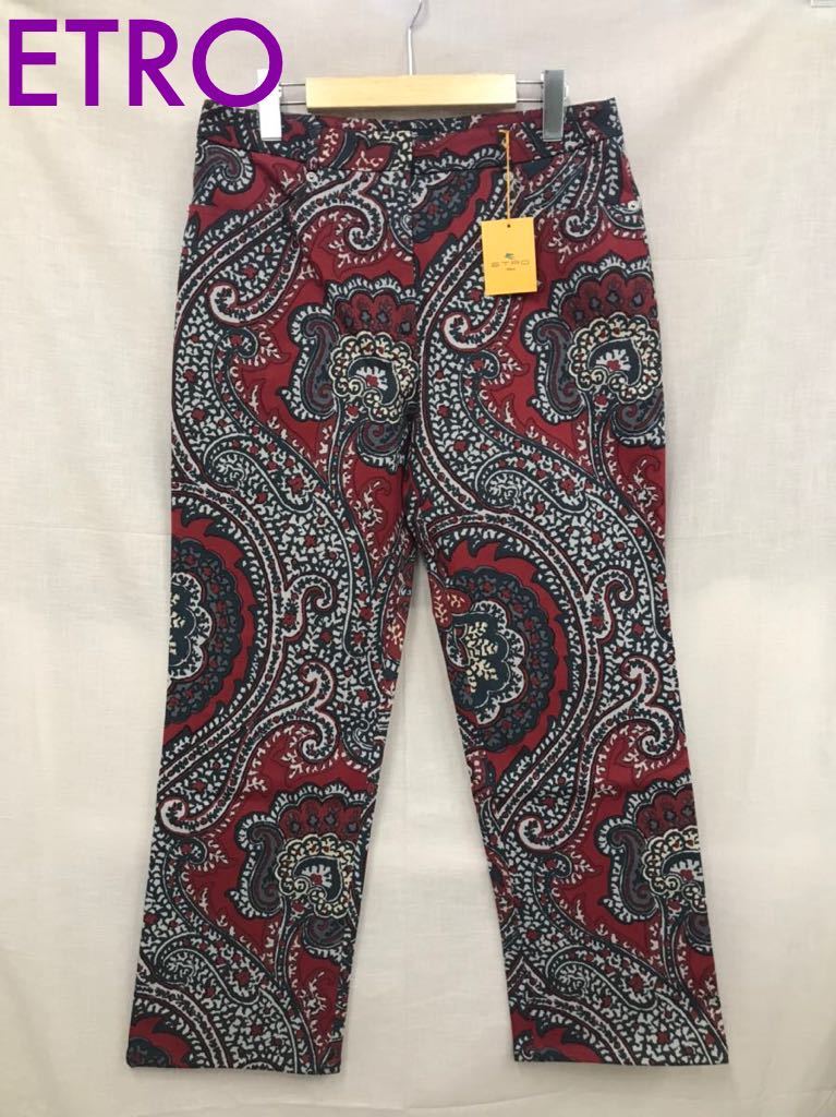 タグ付き】/エトロ/ETRO/etro/パンツ/ズボン/ストレッチ/ワインレッド 