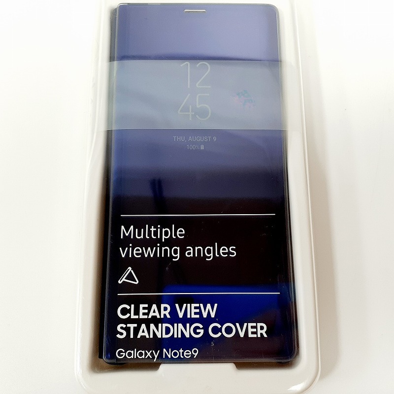 ギャラクシー Note9 クリアビュースタンディングカバー ブルー 送料無料 新品 未開封 Galaxy ノートナイン スマホケース カバー Galaxy Note9 : Stand Cover Review