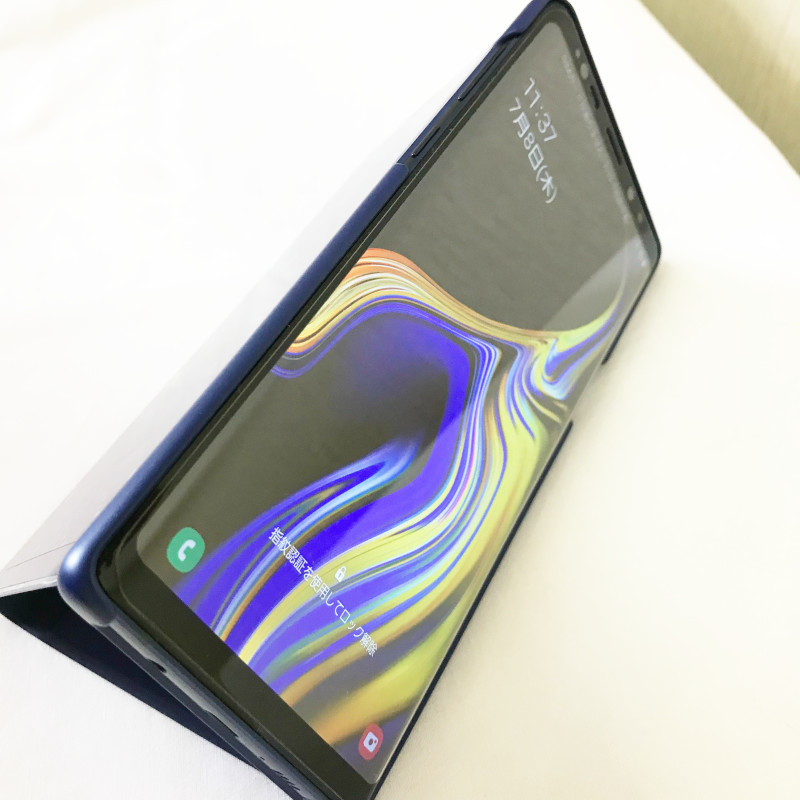 ギャラクシー Note9 クリアビュースタンディングカバー ブルー 送料無料 新品 未開封 Galaxy ノートナイン スマホケース カバー Galaxy Note9 : Stand Cover Review