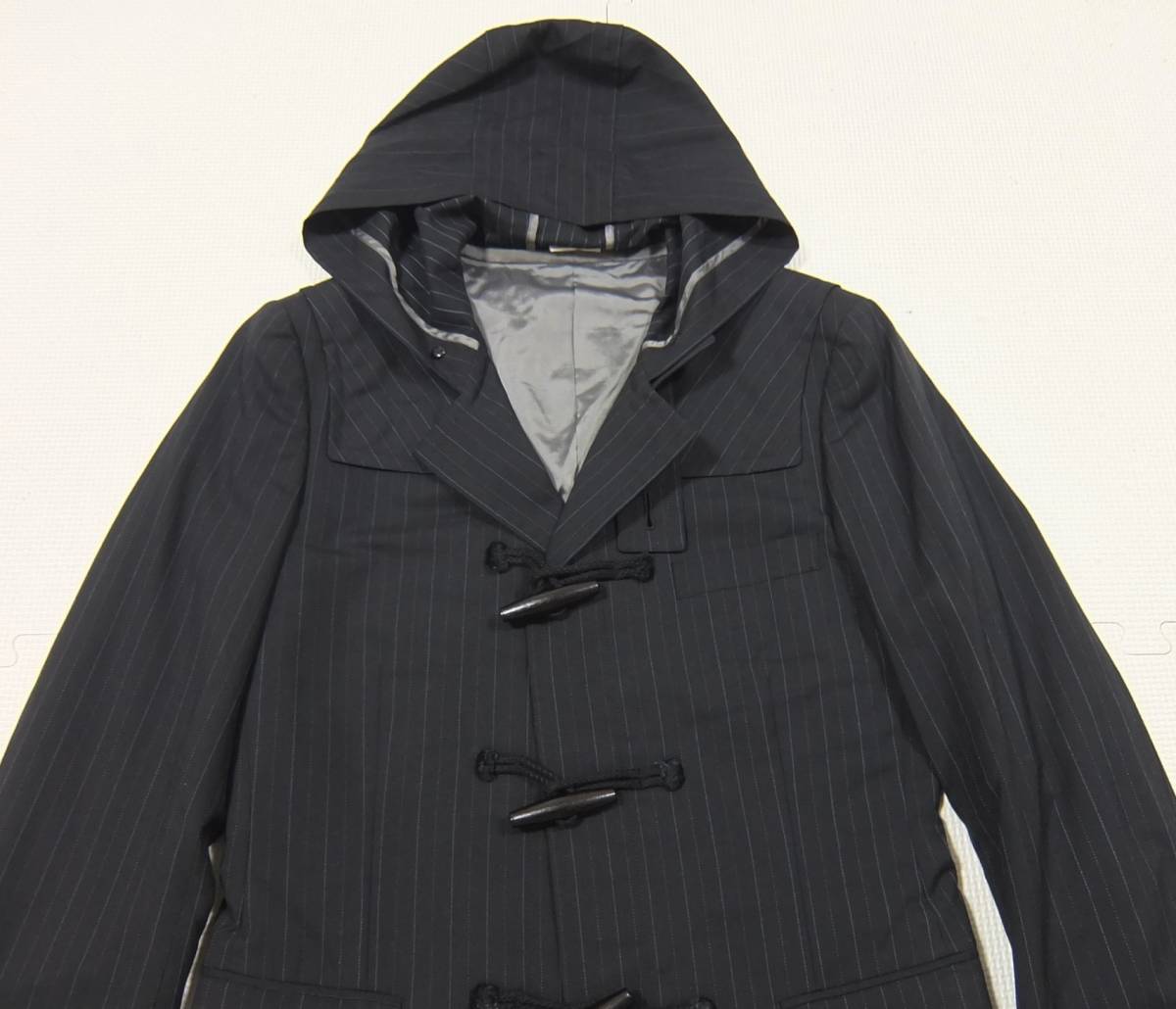COMME des GARCONS HOMME PLUS トグルボタン フード付き テーラード 