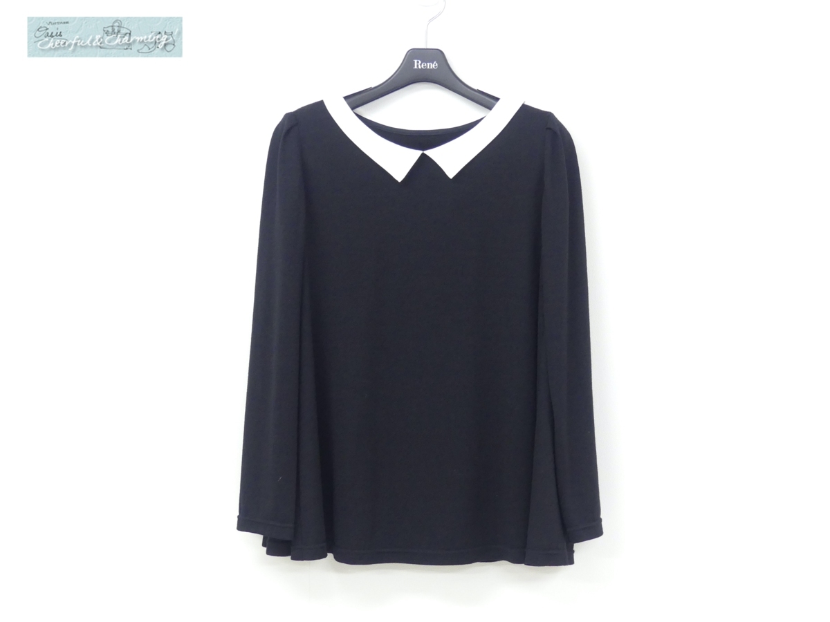 Rene Relax LIMITED EDITION 34 ブラック×白襟 ウール '16年商品 6647120A