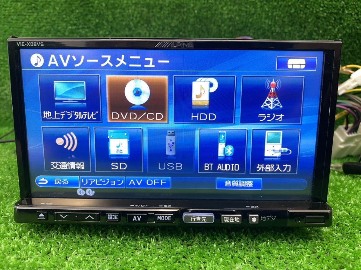 100%新品，低価】 ALPINE アルパイン7型HDDナビ VIE-X08VS 全国地図