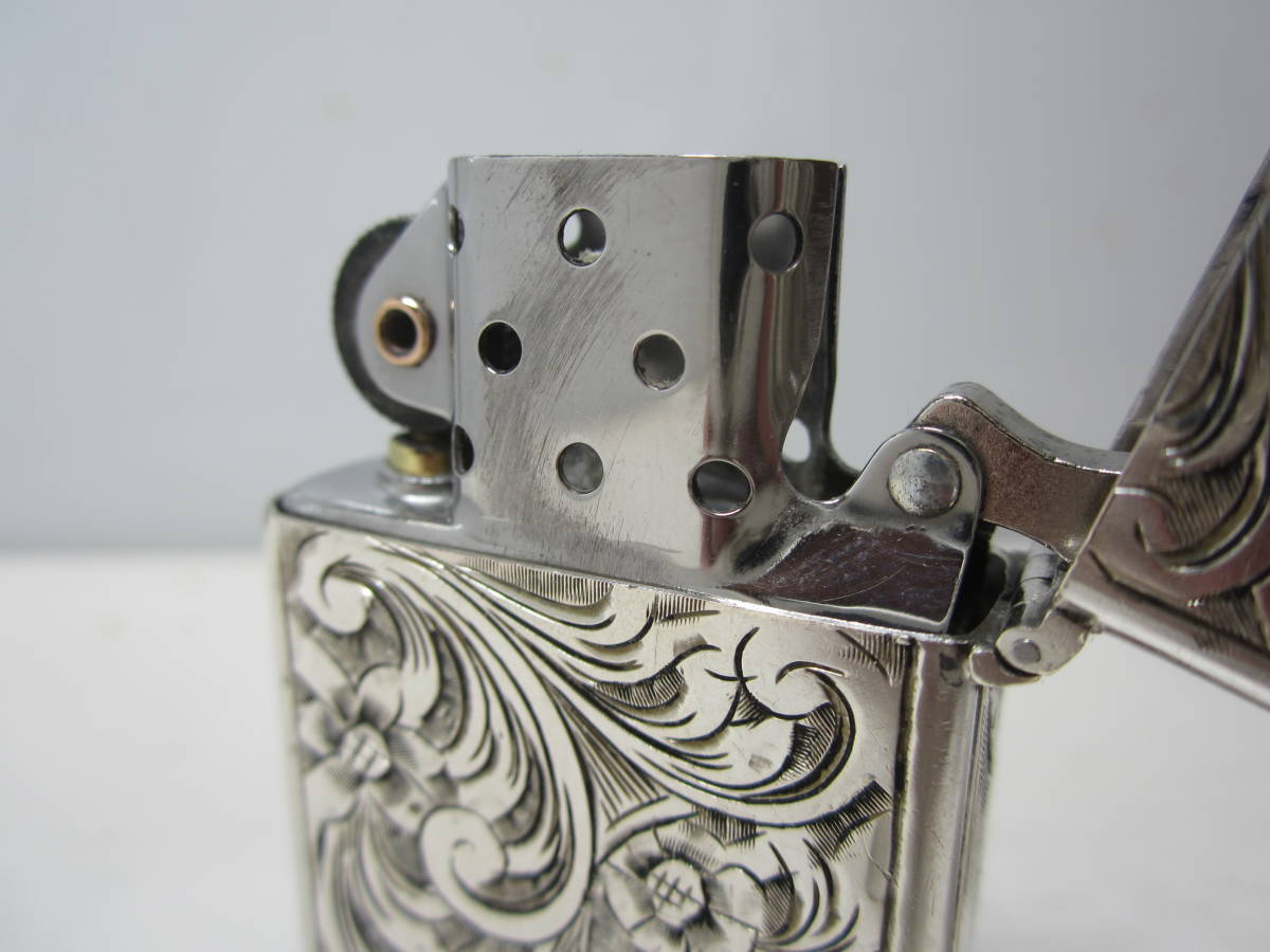 Lighter Silver Zippo Made Insert, Chrome ☆Vin-Zippo☆ 銀製