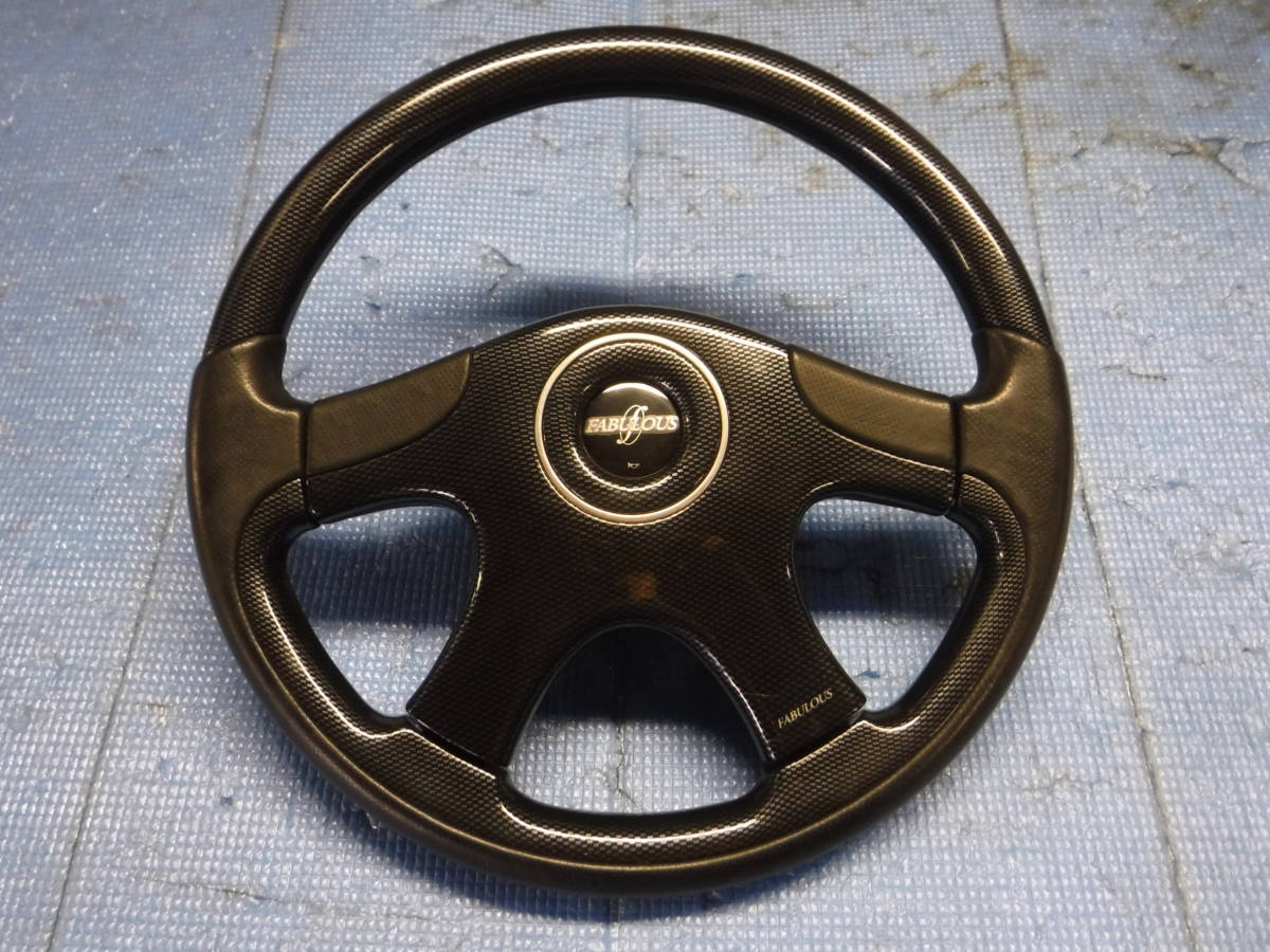 ファブレス ステアリング カーボン調 36パイ 車 車・バイク・自転車