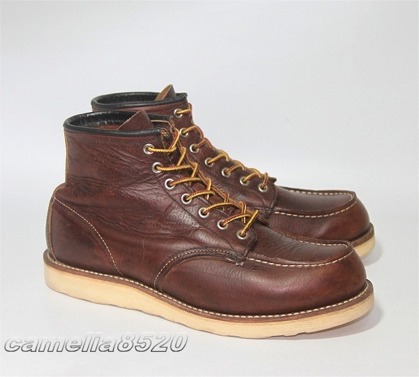  RED WING レッドウイング 8138 モックトゥ ブーツ ブラウン 09年製 US10 約28cm AB3053(10インチ)｜売買されたオークション情報、yahooの商品情報をアーカイブ公開 - オークファン 10インチ