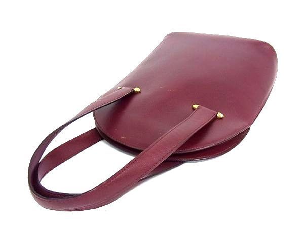 カルティエ 1円 マストライン Cartier レザー □美品□ 二つ折り 財布