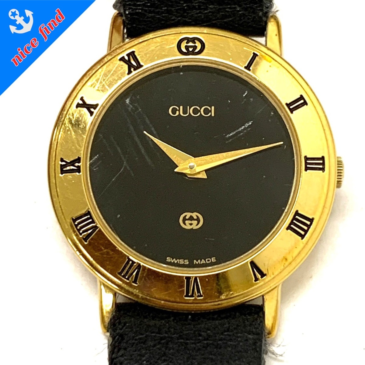 GUCCI グッチ 3000L 腕時計 シェリーライン クオーツ 稼働品 3000Lの 