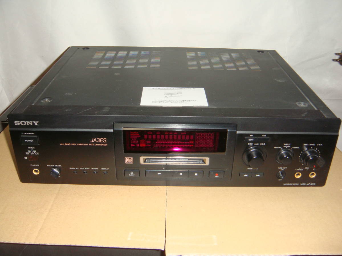 SONY MDデッキ MDS-JA3ES ジャンク ジャンク SONY ソニー MDデッキ MDS-JA3ES SONY MDS-JA3ES ソニー