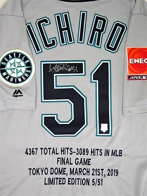 イチロー（マリナーズ）サイン入り写真 限定版 （ご予約 MLB イチロー 