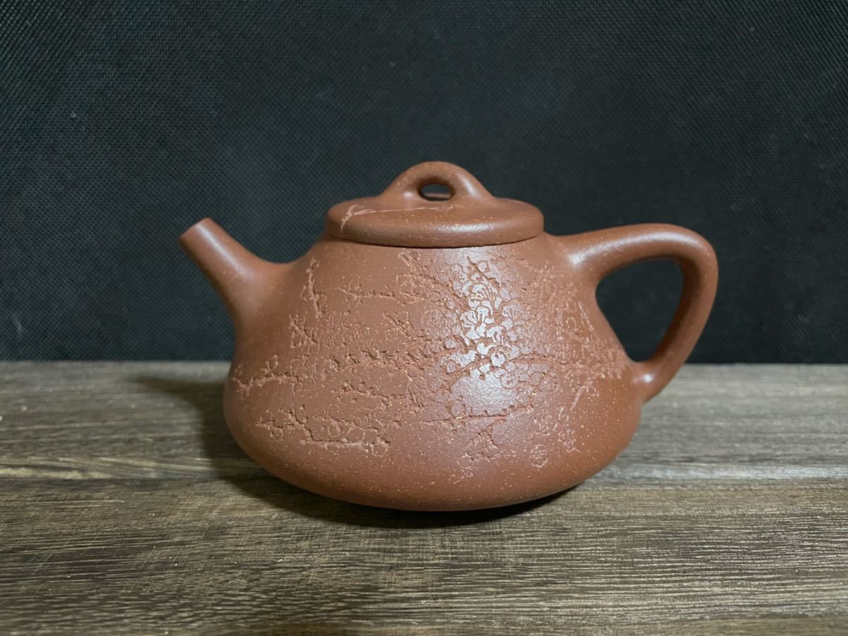 中國宜興 紫砂壺 急須 茶壺 茶器 茶道具 在銘 梅の壺 | CCU.IS