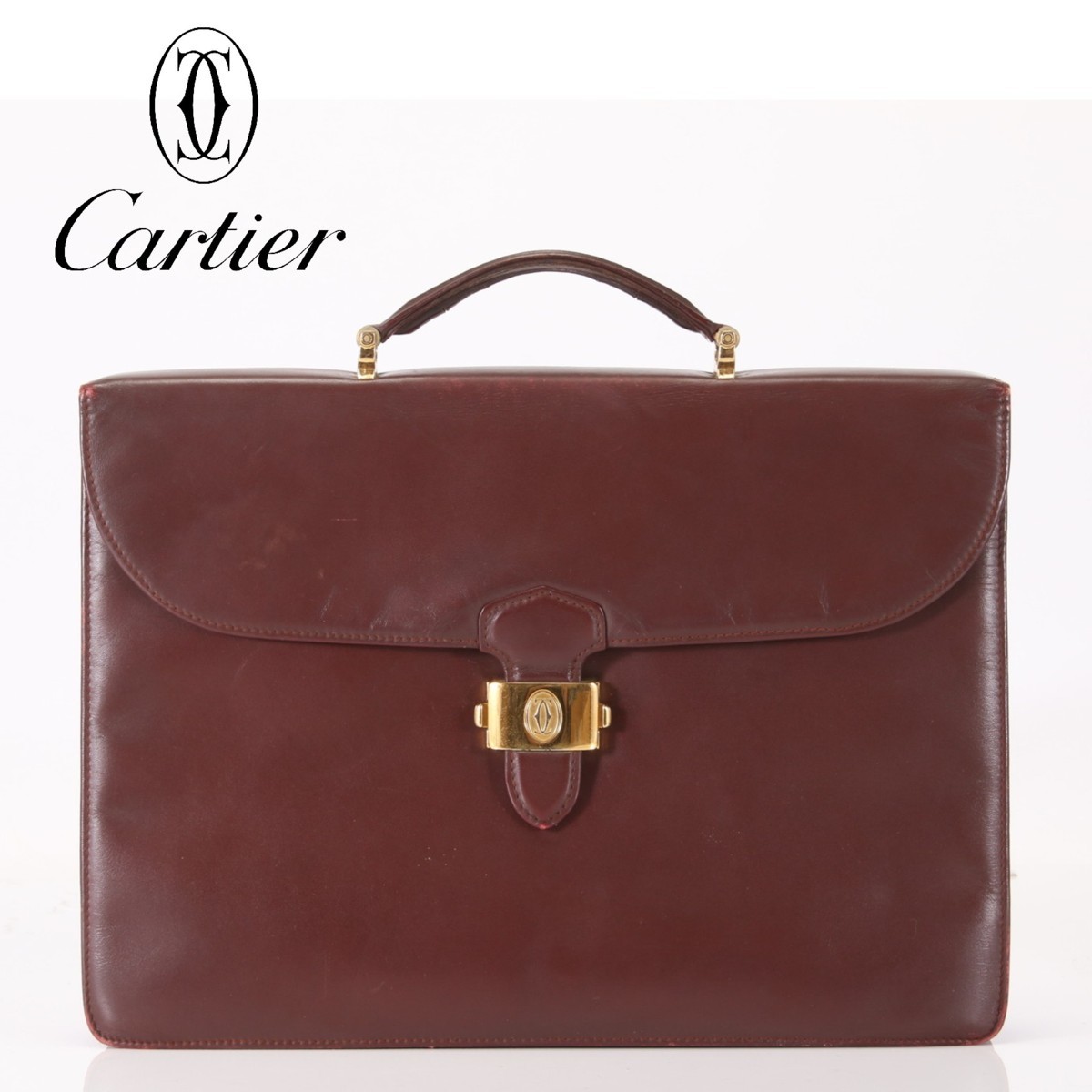 1円 Cartier カルティエ マストライン レザー ゴールド金具 ショルダー