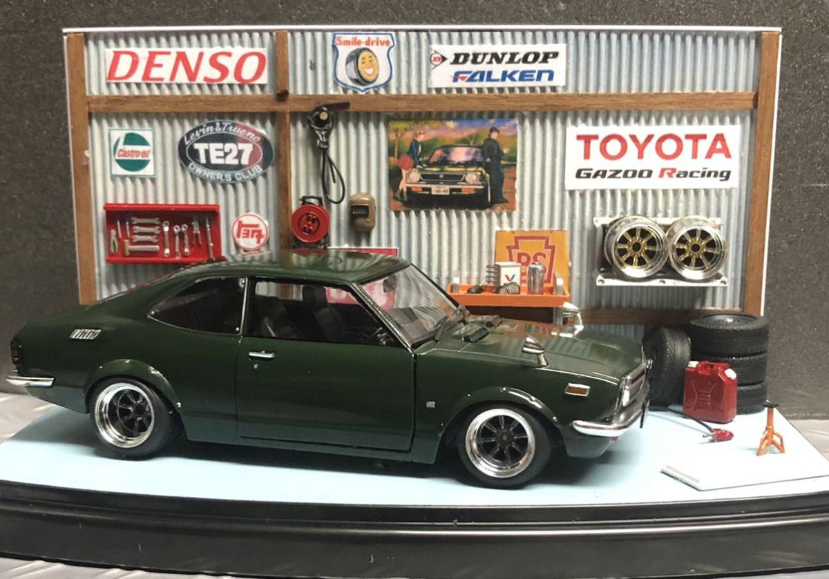 訳アリ国産名車 1/24 スプリンター トレノ 全塗装 カスタム ガレージ風