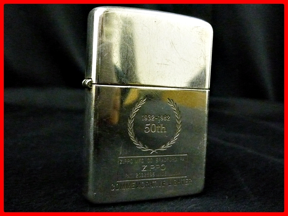 □Zippo/ジッポ オイルライター STERLING 1932-1982 50th スターリング