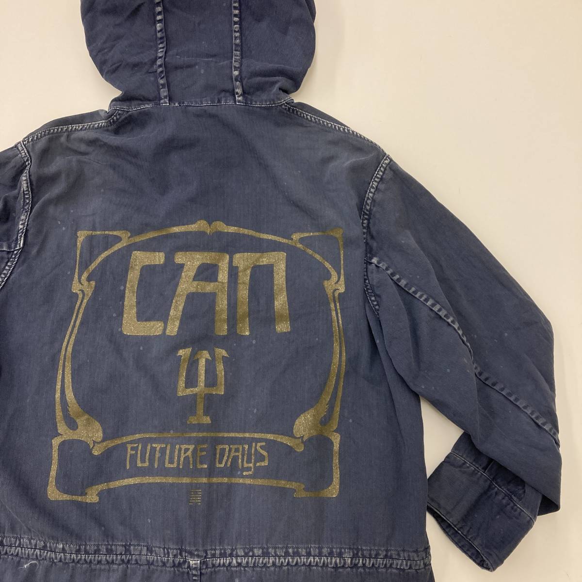 名作 UNDERCOVER CAN モッズコート ネイビー ビンテージ加工 2 紺 