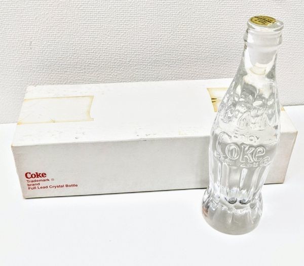 Coca - Cola Coke Full Lead Crystal Bottle コカコーラ クリスタル 