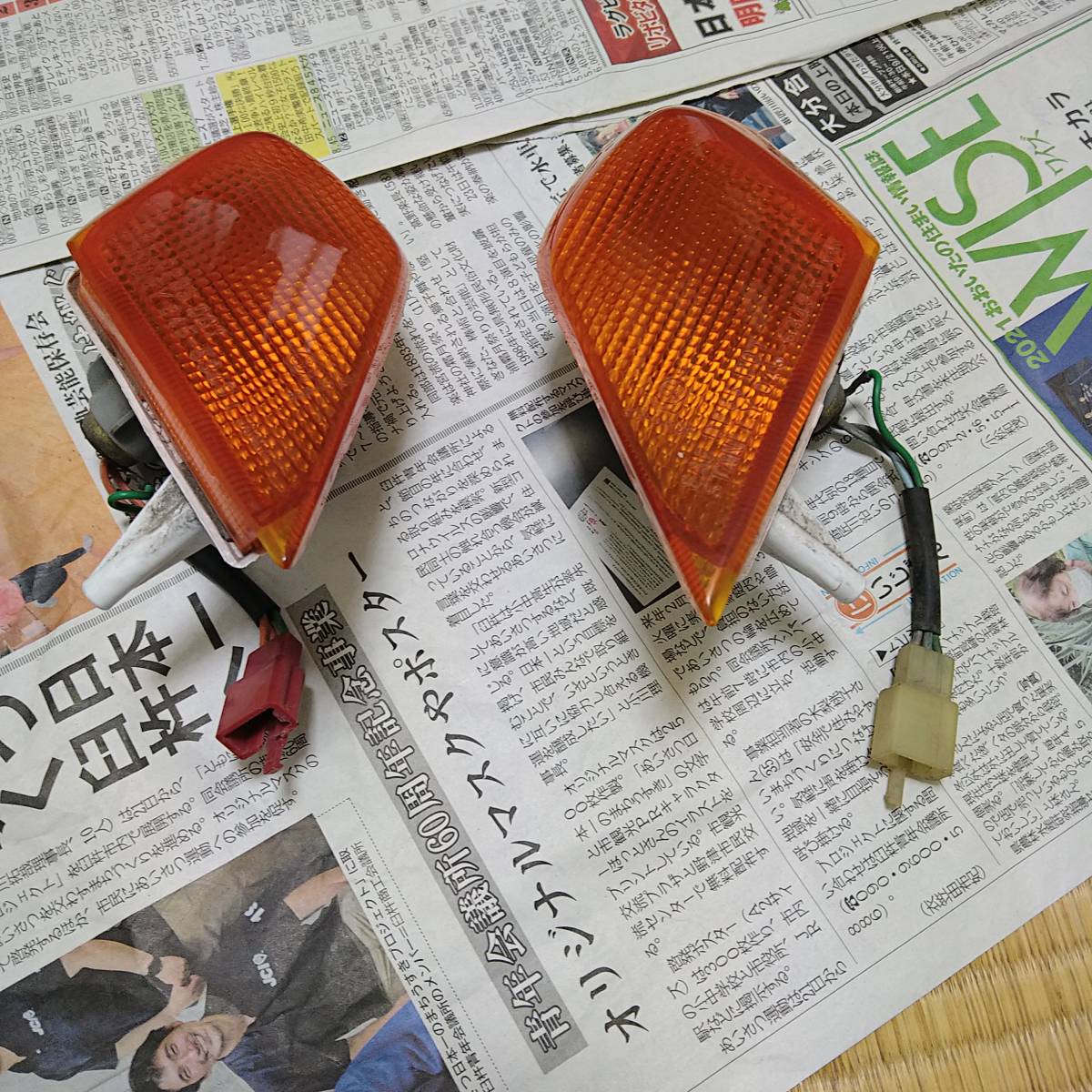 ホンダ フュージョン 純正 ウインカーレンズ 左右セット