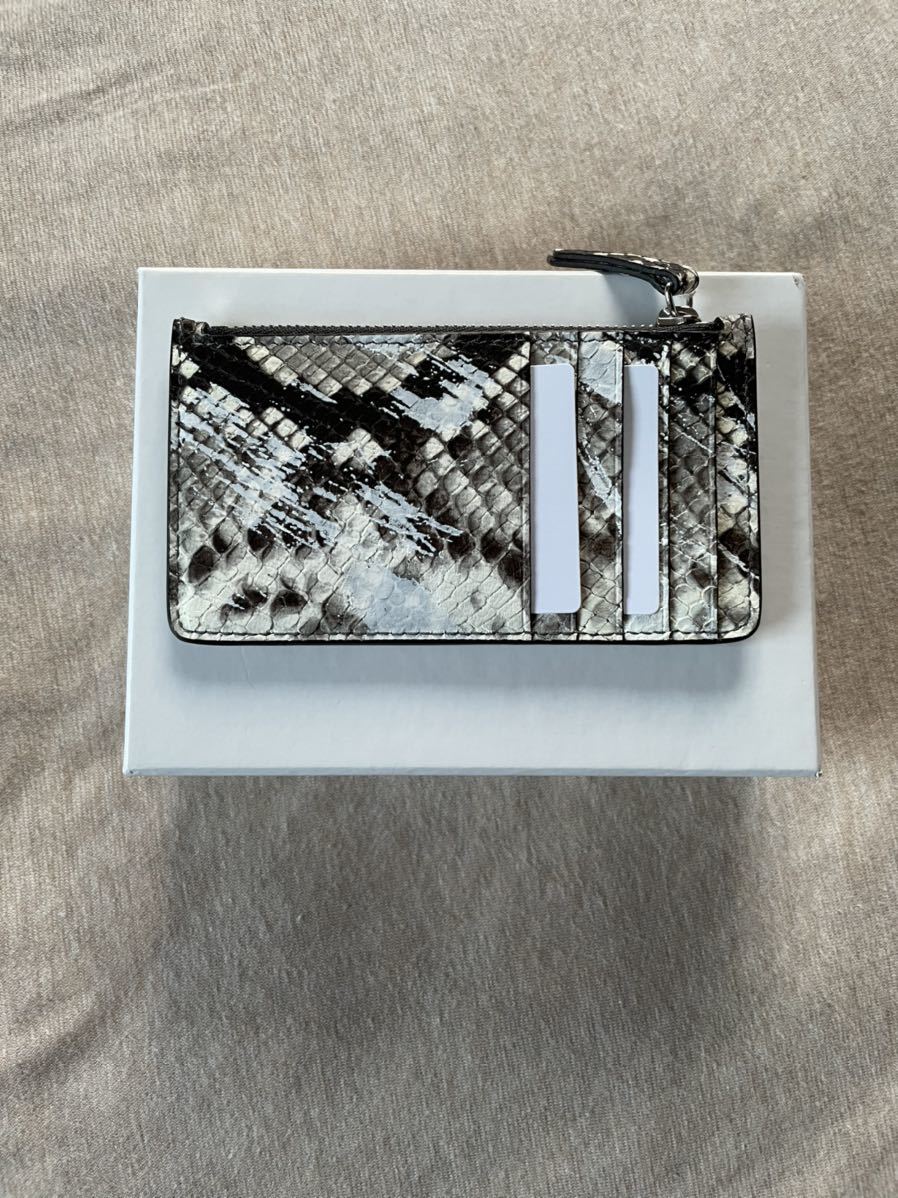 新品 メゾンマルジェラ パイソン カードケース 小銭入れ 財布 20AW  