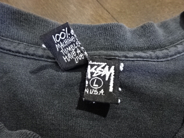 初期80s OLD STUSSY IRIE SENSATION ストックロゴ Tシャツ 黒タグ 