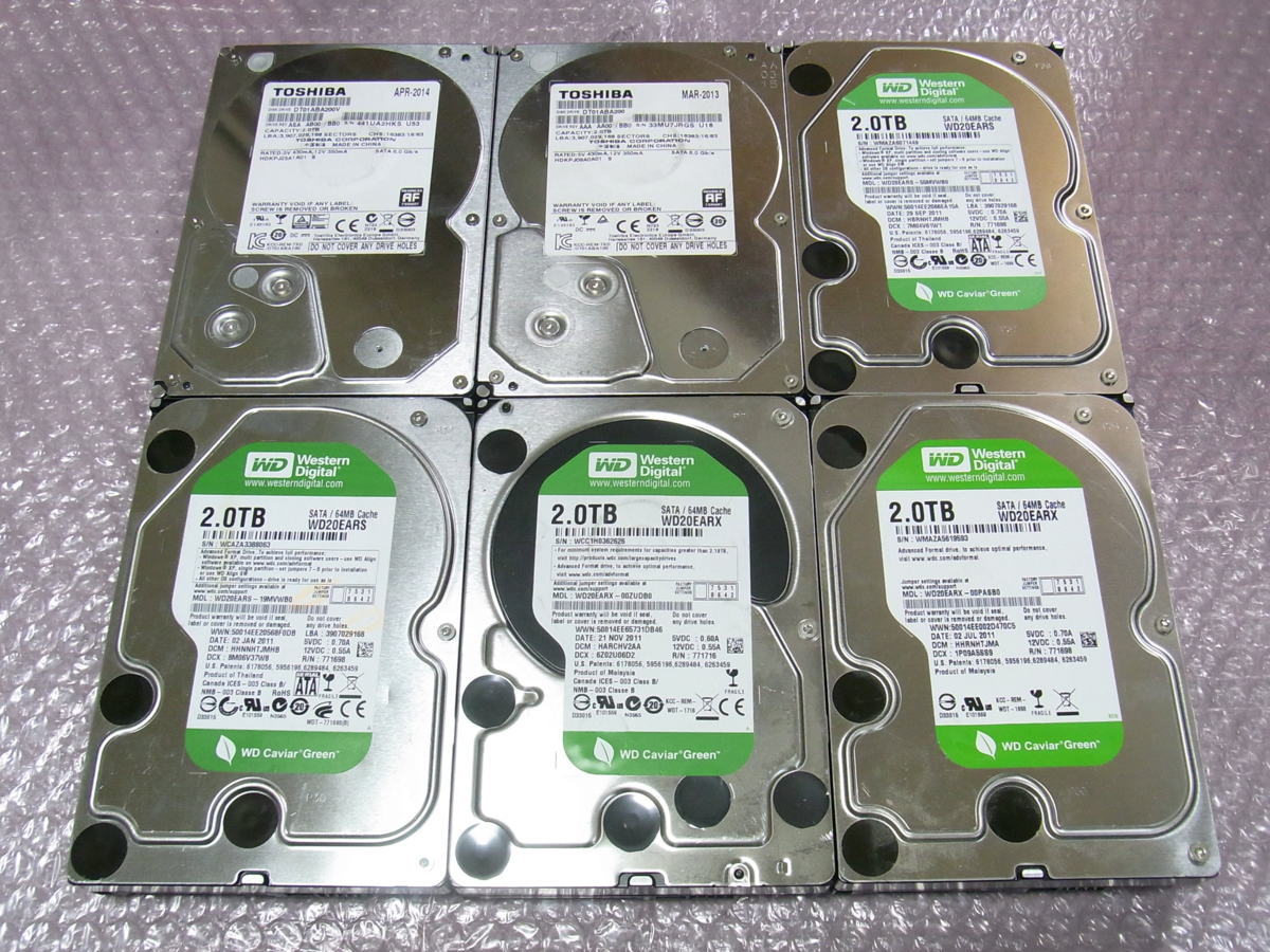Hard 2TB Toshiba com: Internal Drive 3.5インチ⁄2TB⁄5400rpm 